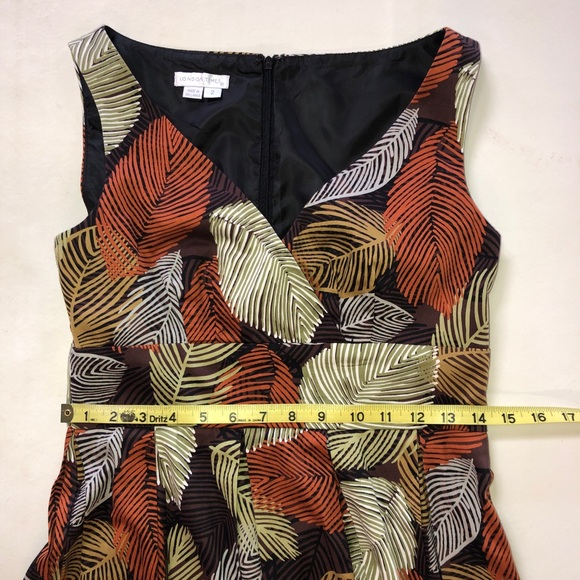 LONDON TIMES Sleeveless V-neck Dress (2) - Picture 10 of 17